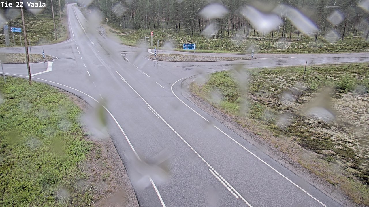 Weather Camera Image Road 22 Vaala, Vaala, Pohjois-Pohjanmaa