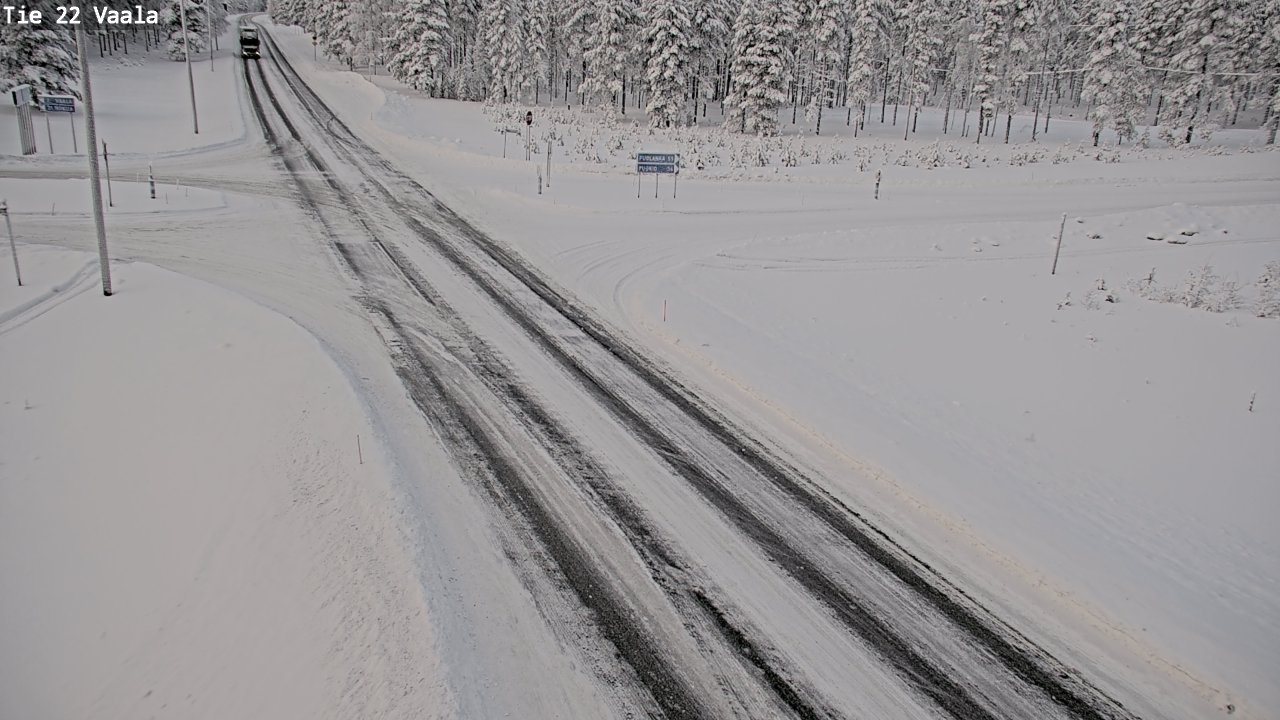 Weather Camera Image Väg 22 Vaala, Vaala, Pohjois-Pohjanmaa