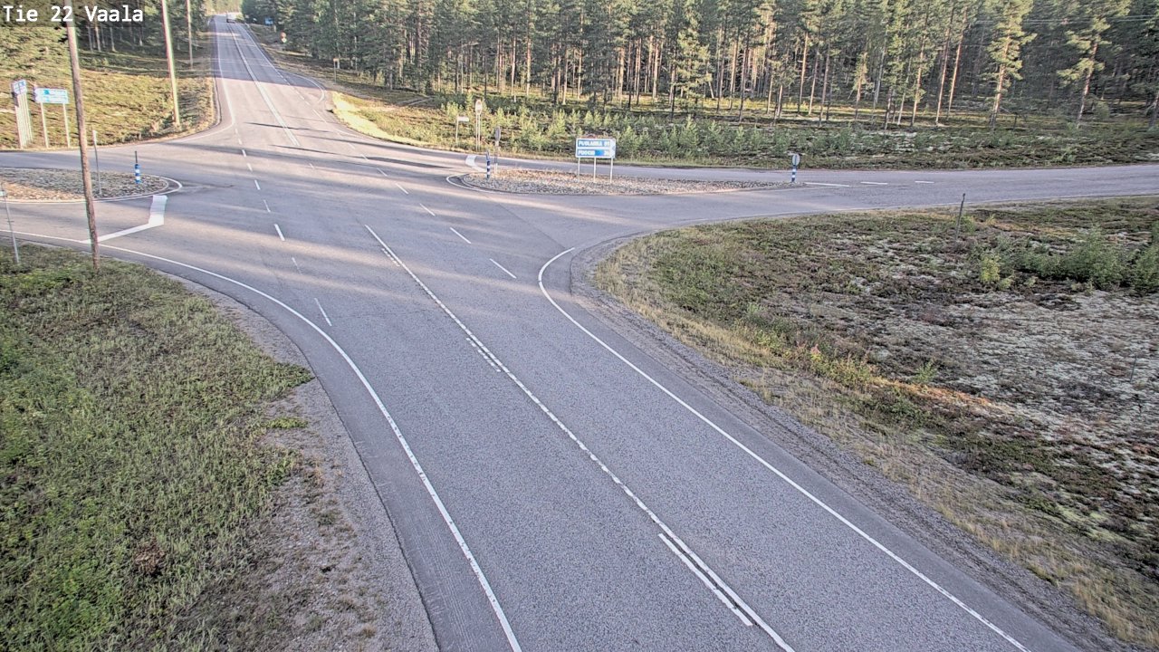 Weather Camera Image Road 22 Vaala, Vaala, Pohjois-Pohjanmaa