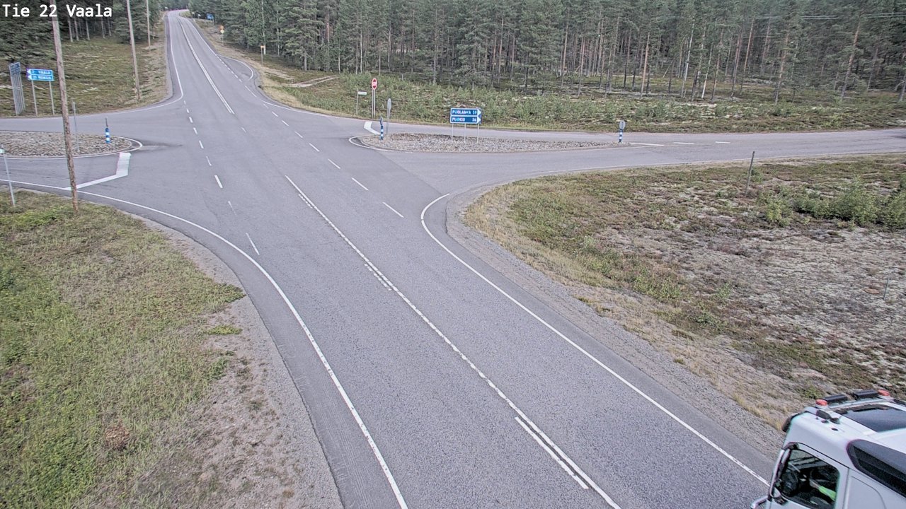 Weather Camera Image Road 22 Vaala, Vaala, Pohjois-Pohjanmaa