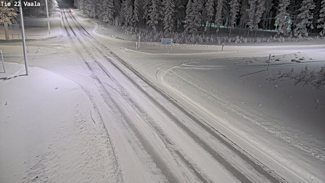 Weather Camera Image Väg 22 Vaala, Vaala, Pohjois-Pohjanmaa