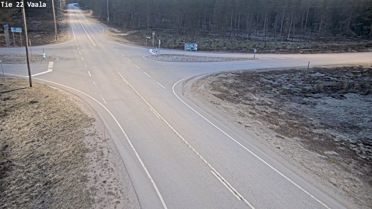 Weather Camera Image Väg 22 Vaala, Vaala, Pohjois-Pohjanmaa