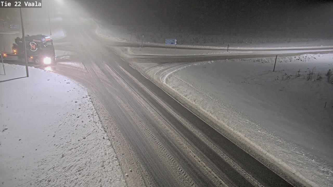 Weather Camera Image Road 22 Vaala, Vaala, Pohjois-Pohjanmaa