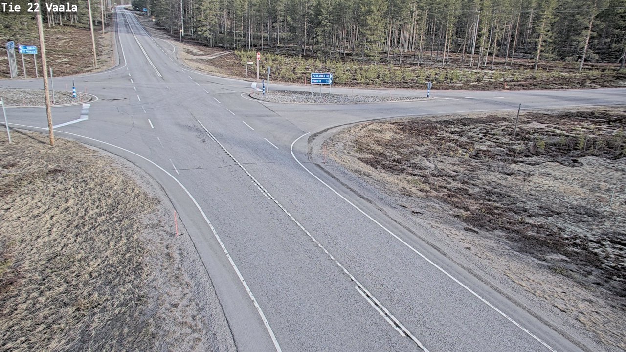Weather Camera Image Väg 22 Vaala, Vaala, Pohjois-Pohjanmaa