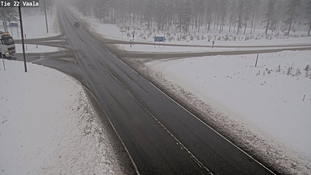 Weather Camera Image Road 22 Vaala, Vaala, Pohjois-Pohjanmaa