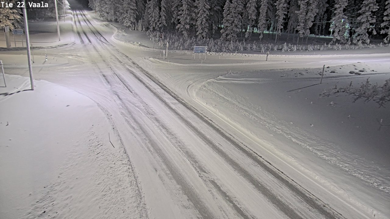 Weather Camera Image Väg 22 Vaala, Vaala, Pohjois-Pohjanmaa