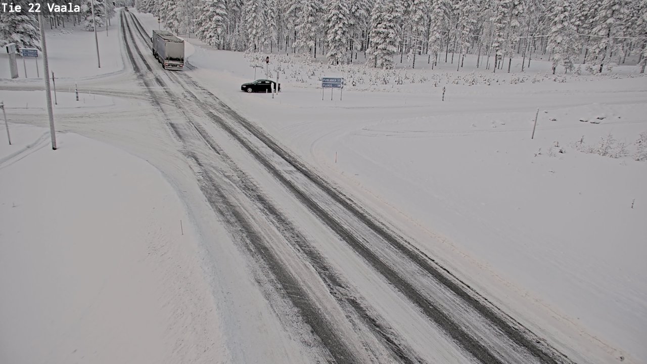 Weather Camera Image Väg 22 Vaala, Vaala, Pohjois-Pohjanmaa