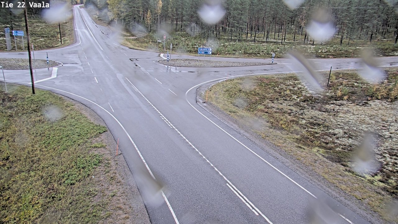 Weather Camera Image Road 22 Vaala, Vaala, Pohjois-Pohjanmaa
