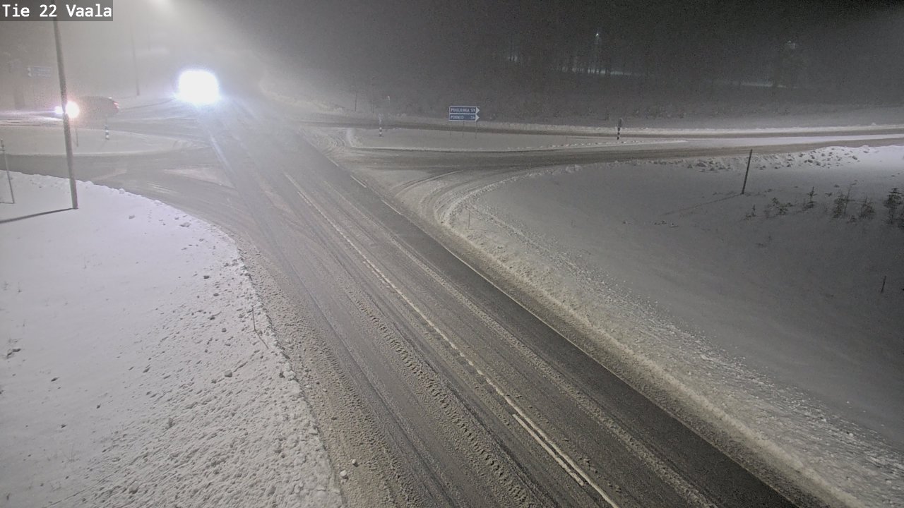 Weather Camera Image Road 22 Vaala, Vaala, Pohjois-Pohjanmaa