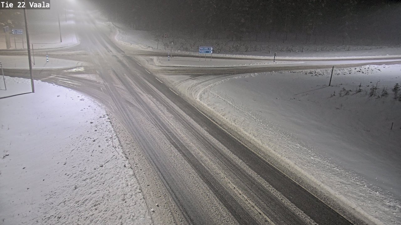 Weather Camera Image Road 22 Vaala, Vaala, Pohjois-Pohjanmaa