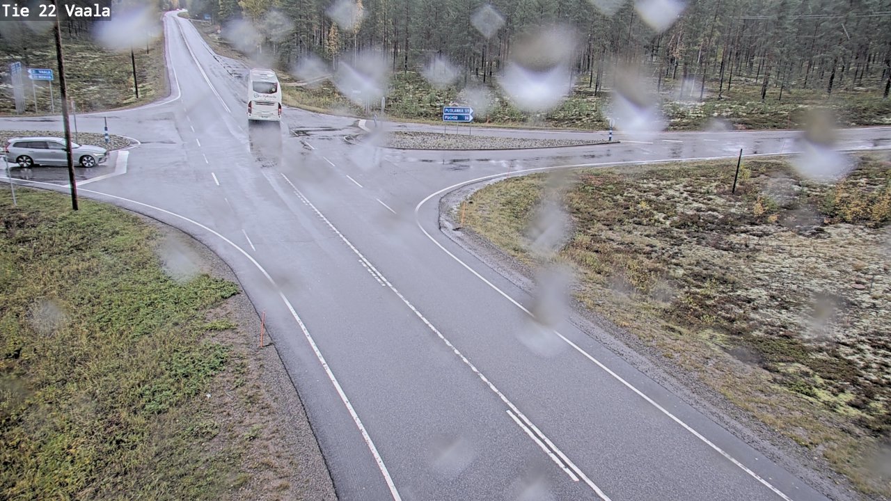 Weather Camera Image Road 22 Vaala, Vaala, Pohjois-Pohjanmaa