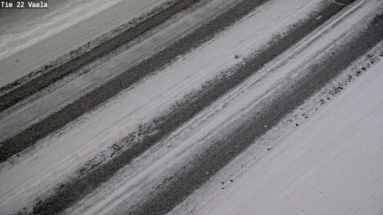 Weather Camera Image Road 22 Vaala, Vaala, Pohjois-Pohjanmaa