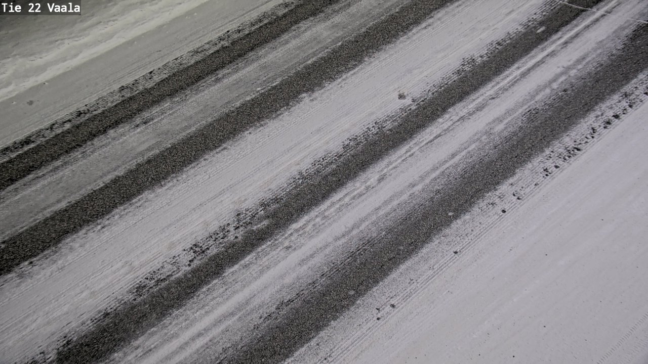 Weather Camera Image Road 22 Vaala, Vaala, Pohjois-Pohjanmaa