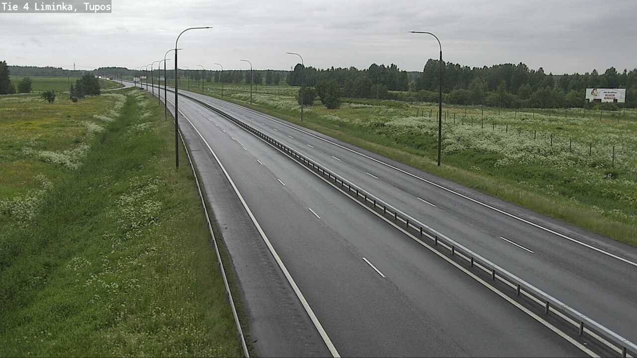 Kelikamerat Kuva Tie 4 Liminka, Tupos, Liminka, Pohjois-Pohjanmaa