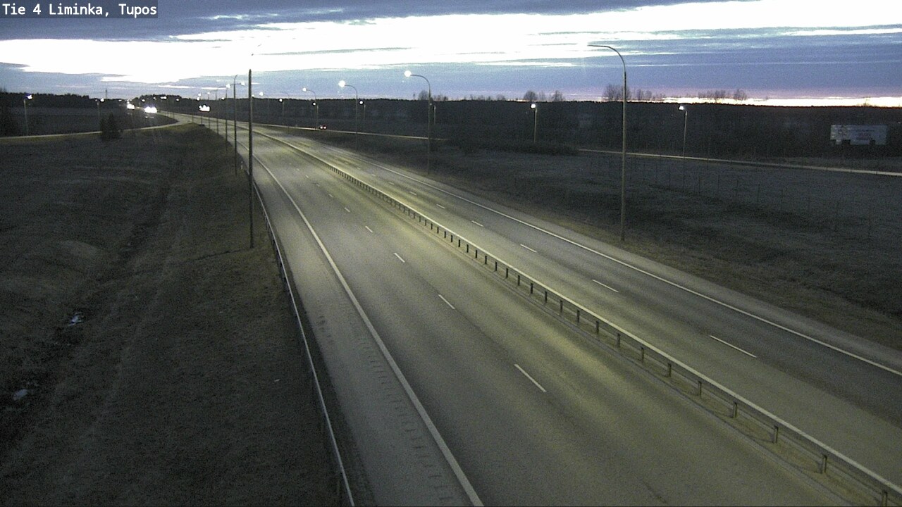 Weather Camera Image Road 4 Liminka, Tupos, Liminka, Pohjois-Pohjanmaa