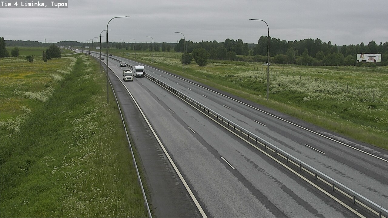 Kelikamerat Kuva Tie 4 Liminka, Tupos, Liminka, Pohjois-Pohjanmaa
