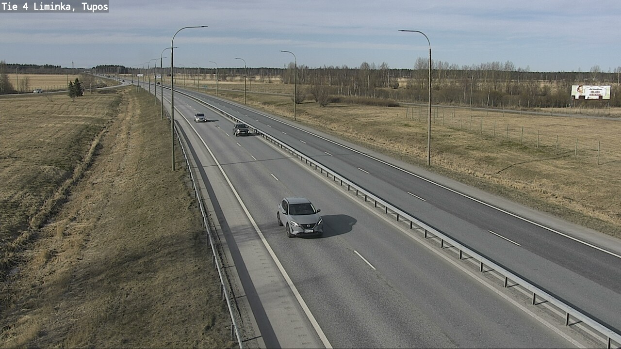 Weather Camera Image Väg 4 Limingo, Tupos, Liminka, Pohjois-Pohjanmaa