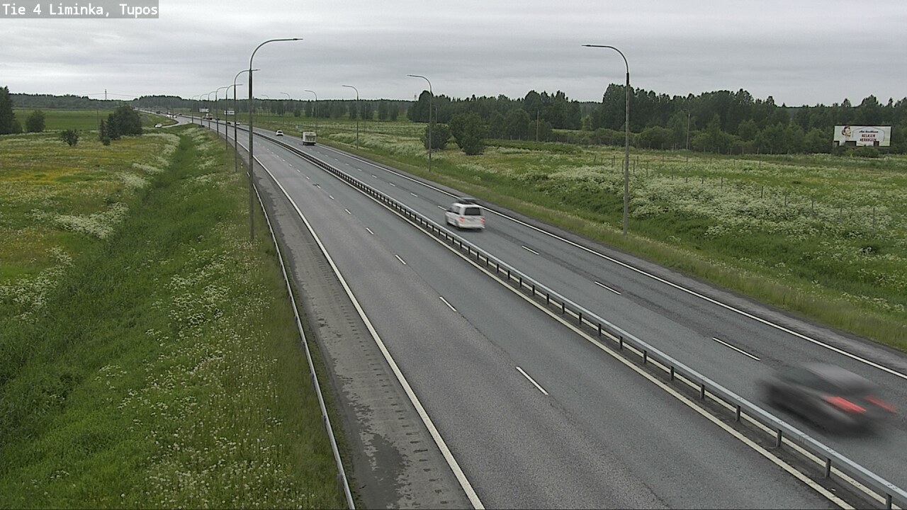Kelikamerat Kuva Tie 4 Liminka, Tupos, Liminka, Pohjois-Pohjanmaa
