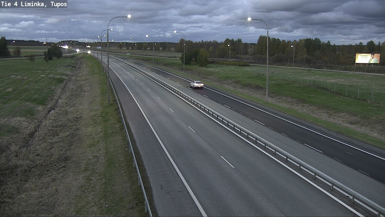 Weather Camera Image Väg 4 Limingo, Tupos, Liminka, Pohjois-Pohjanmaa