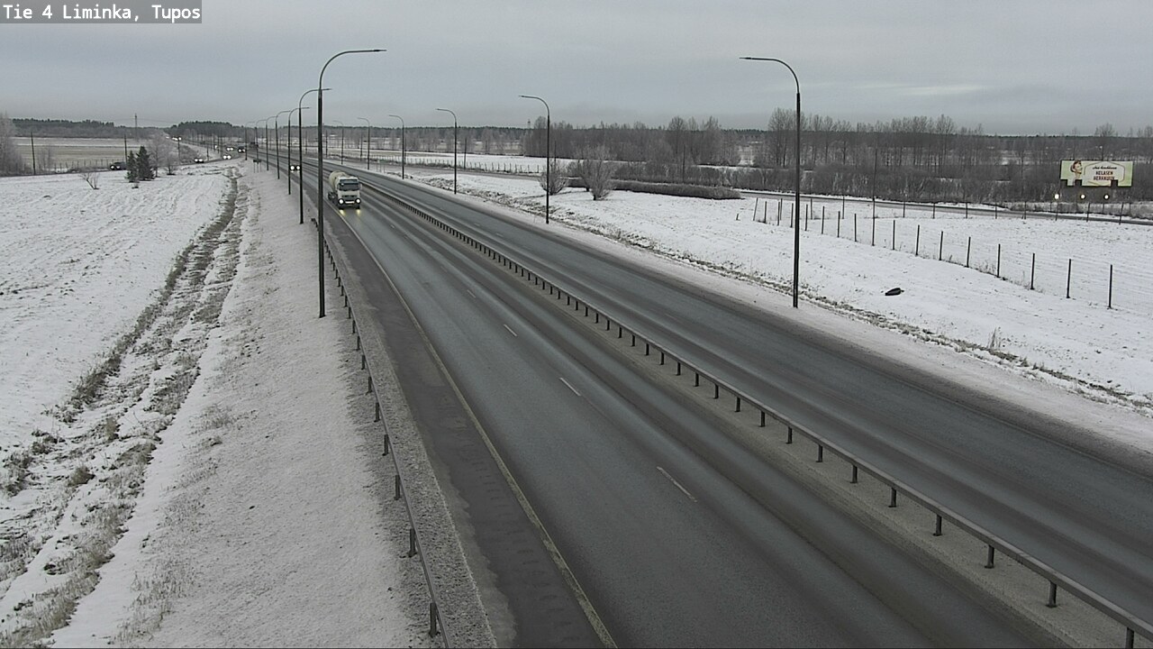 Weather Camera Image Road 4 Liminka, Tupos, Liminka, Pohjois-Pohjanmaa