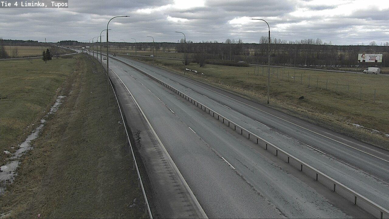 Weather Camera Image Road 4 Liminka, Tupos, Liminka, Pohjois-Pohjanmaa