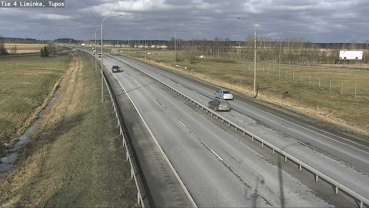 Weather Camera Image Road 4 Liminka, Tupos, Liminka, Pohjois-Pohjanmaa