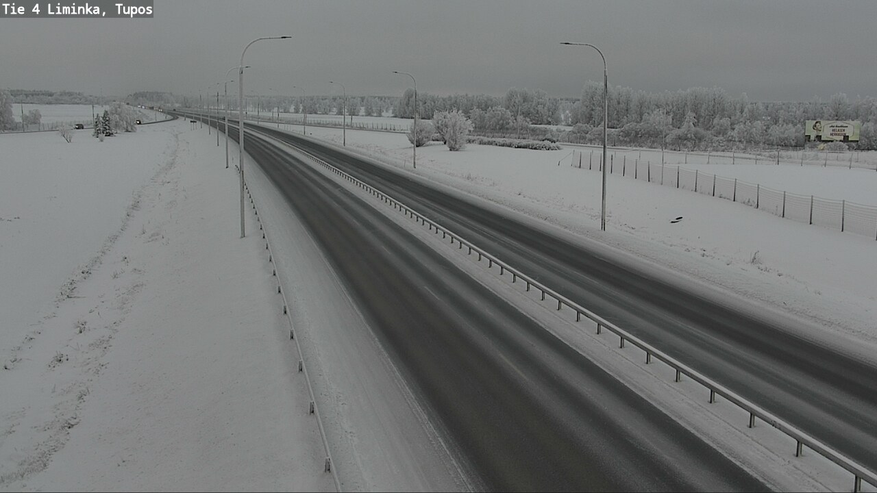 Weather Camera Image Road 4 Liminka, Tupos, Liminka, Pohjois-Pohjanmaa