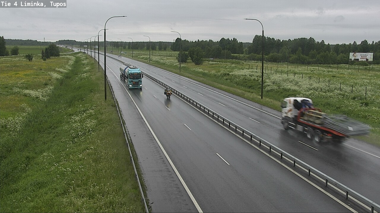 Weather Camera Image Väg 4 Limingo, Tupos, Liminka, Pohjois-Pohjanmaa