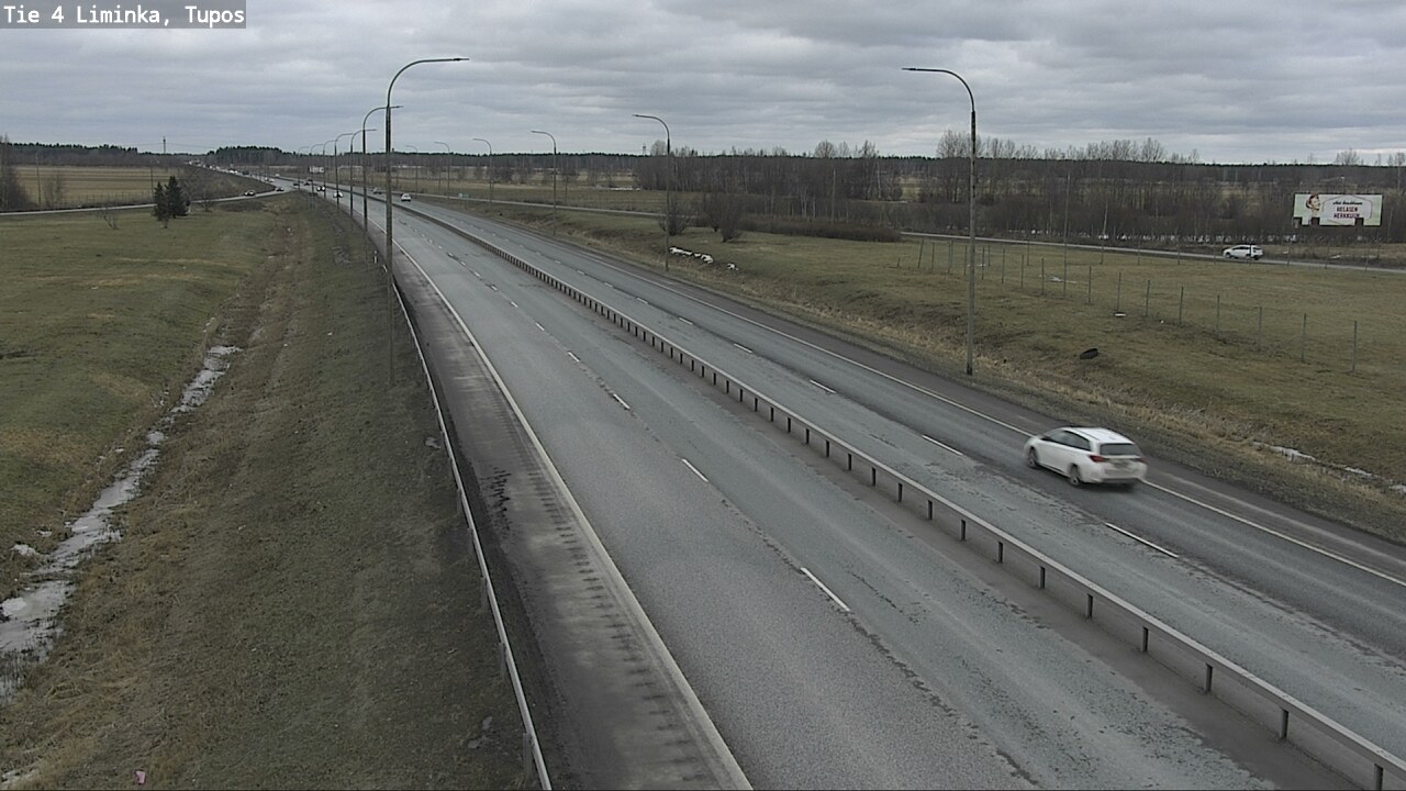 Weather Camera Image Road 4 Liminka, Tupos, Liminka, Pohjois-Pohjanmaa