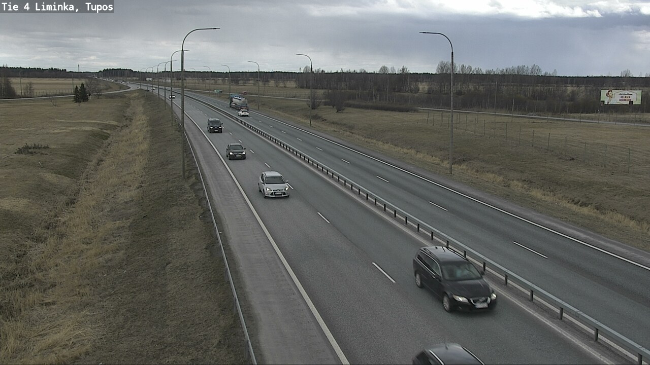 Weather Camera Image Road 4 Liminka, Tupos, Liminka, Pohjois-Pohjanmaa
