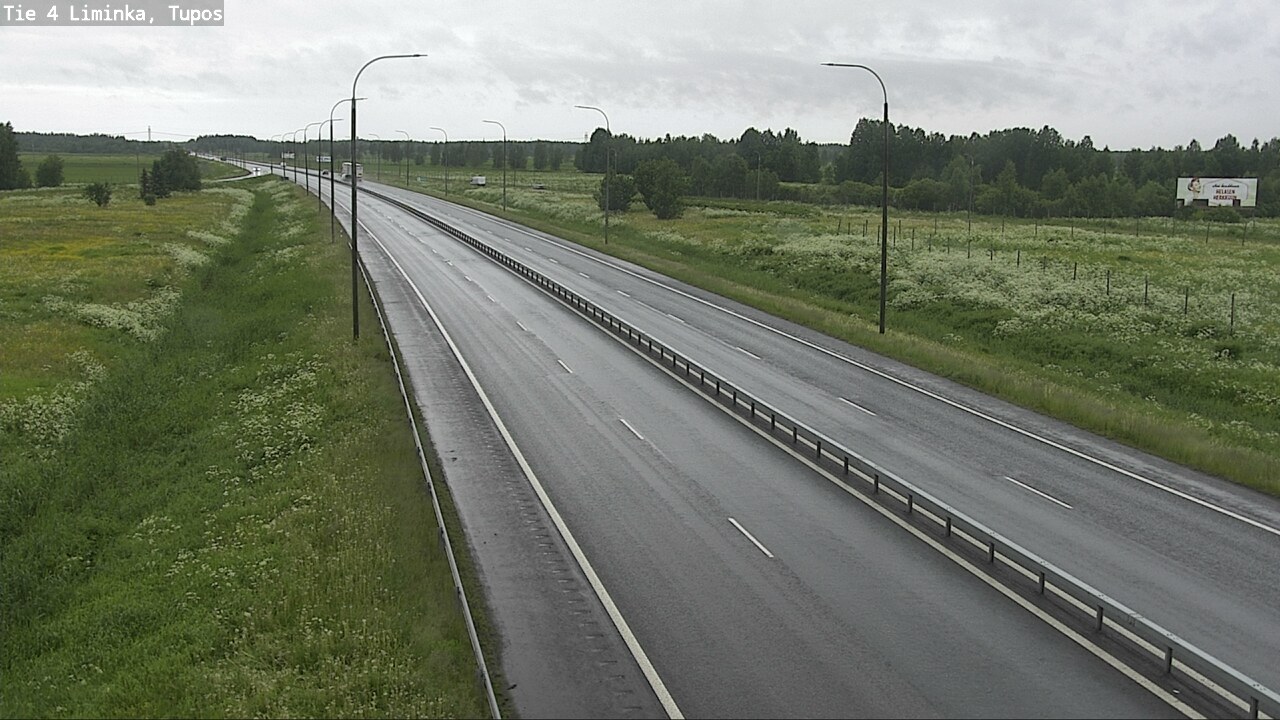 Weather Camera Image Road 4 Liminka, Tupos, Liminka, Pohjois-Pohjanmaa