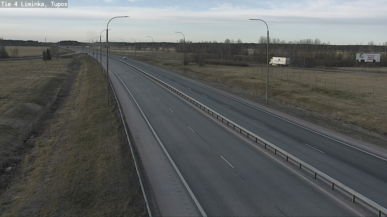 Weather Camera Image Väg 4 Limingo, Tupos, Liminka, Pohjois-Pohjanmaa