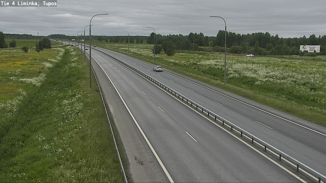 Weather Camera Image Road 4 Liminka, Tupos, Liminka, Pohjois-Pohjanmaa