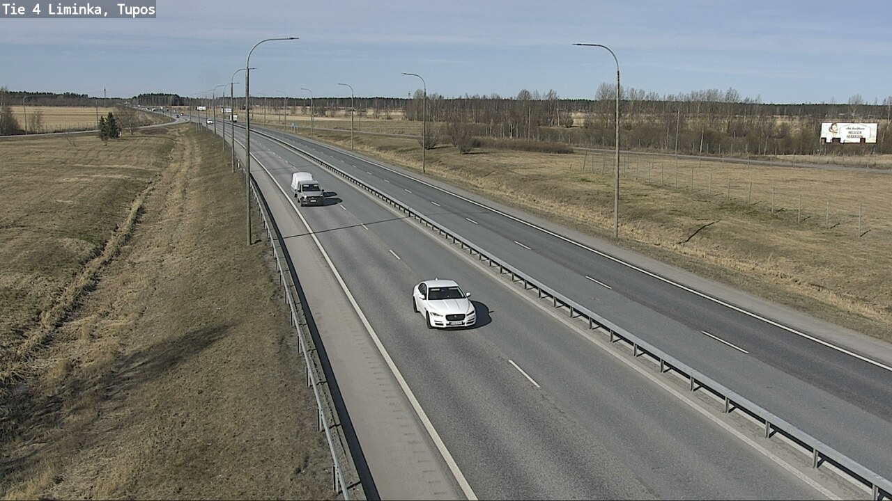 Weather Camera Image Väg 4 Limingo, Tupos, Liminka, Pohjois-Pohjanmaa