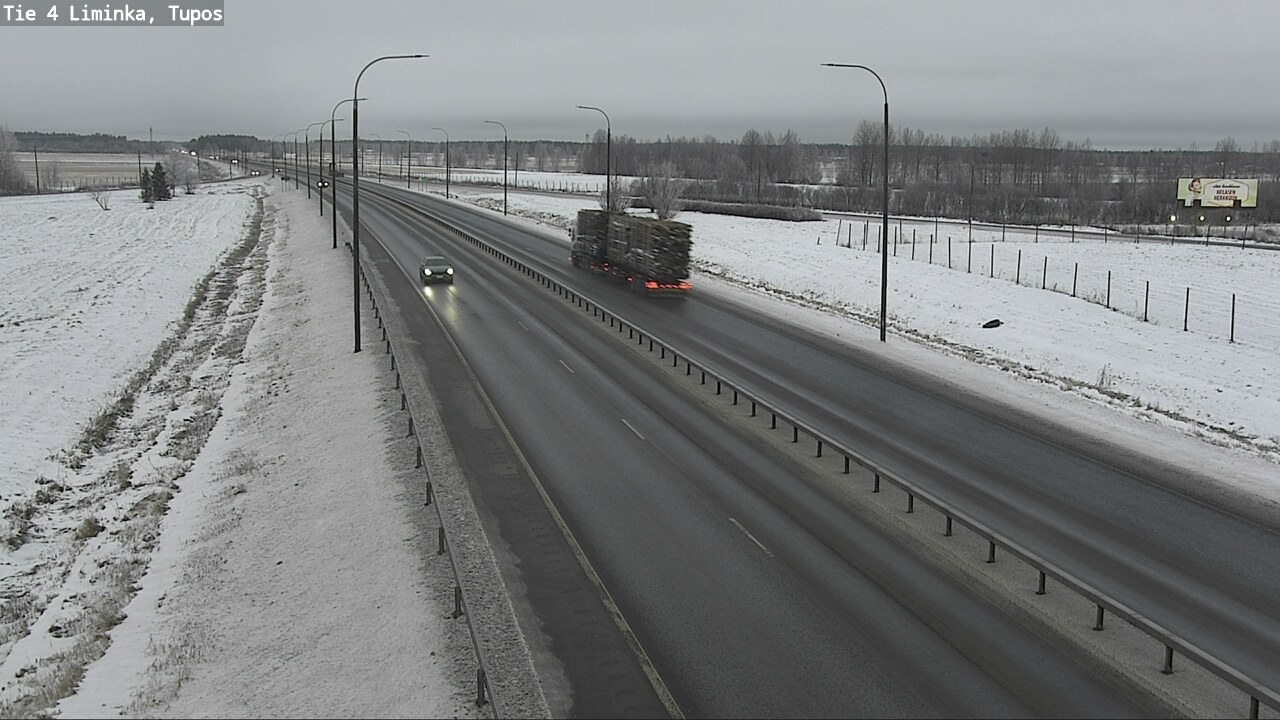 Weather Camera Image Road 4 Liminka, Tupos, Liminka, Pohjois-Pohjanmaa