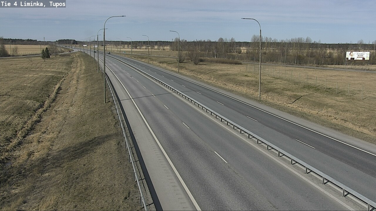Weather Camera Image Väg 4 Limingo, Tupos, Liminka, Pohjois-Pohjanmaa
