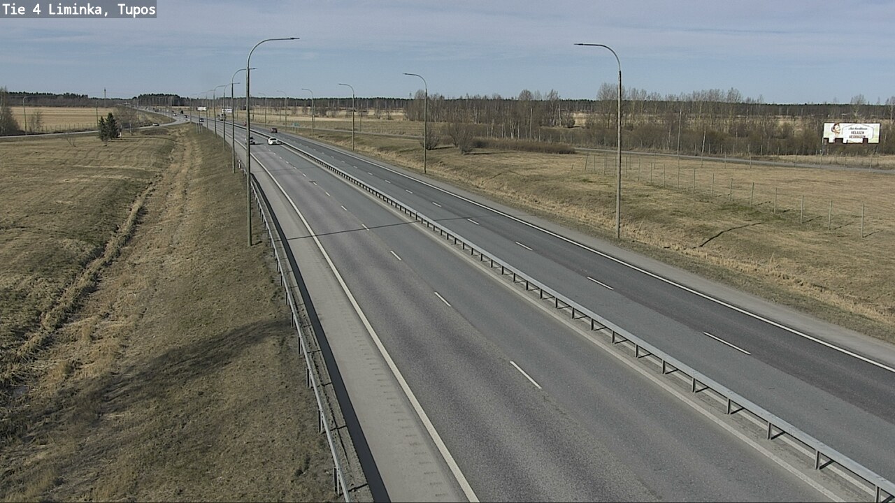 Weather Camera Image Väg 4 Limingo, Tupos, Liminka, Pohjois-Pohjanmaa