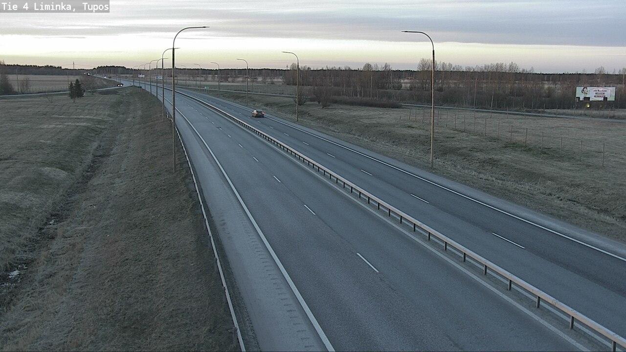 Weather Camera Image Väg 4 Limingo, Tupos, Liminka, Pohjois-Pohjanmaa