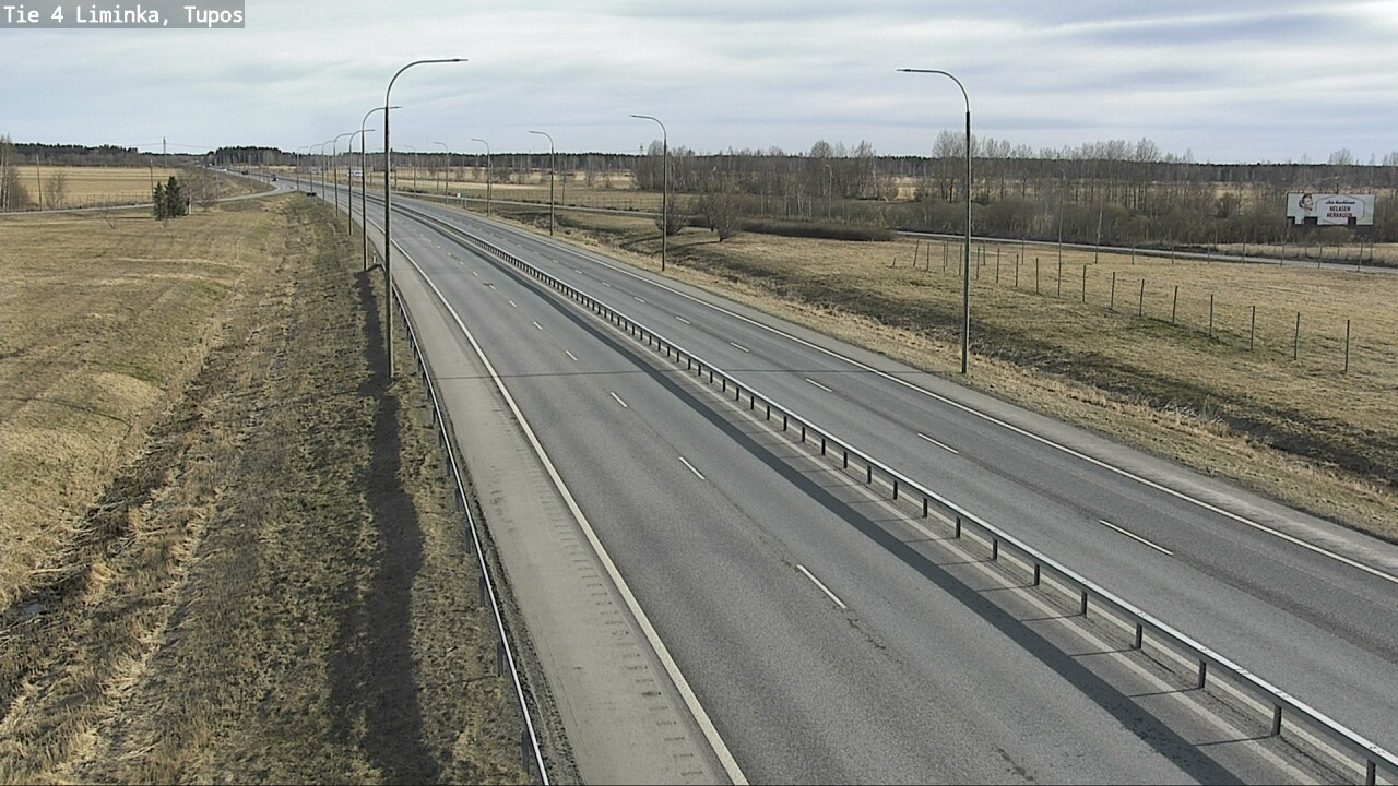 Weather Camera Image Väg 4 Limingo, Tupos, Liminka, Pohjois-Pohjanmaa