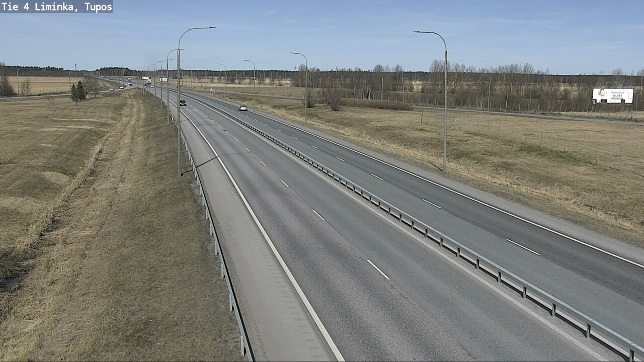 Weather Camera Image Väg 4 Limingo, Tupos, Liminka, Pohjois-Pohjanmaa