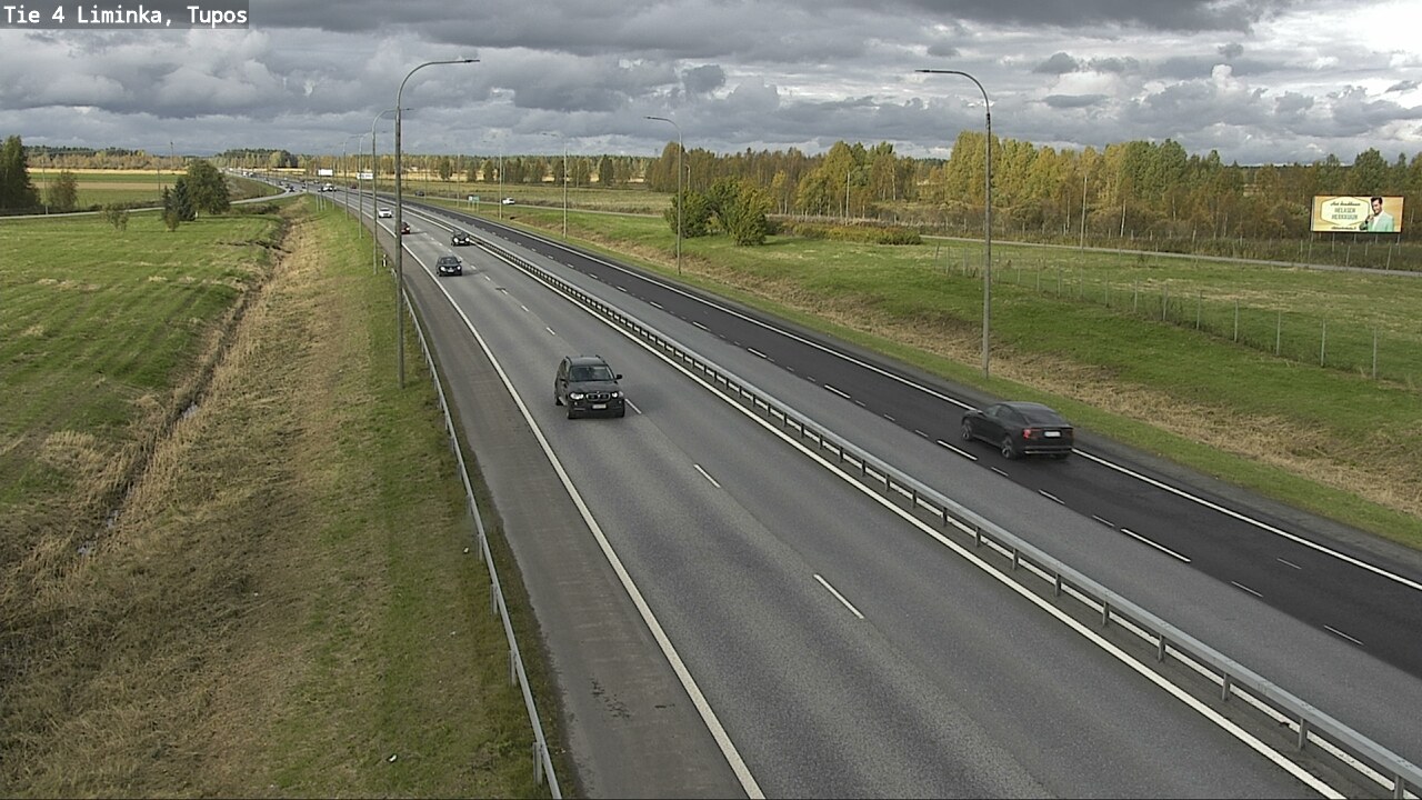 Weather Camera Image Väg 4 Limingo, Tupos, Liminka, Pohjois-Pohjanmaa