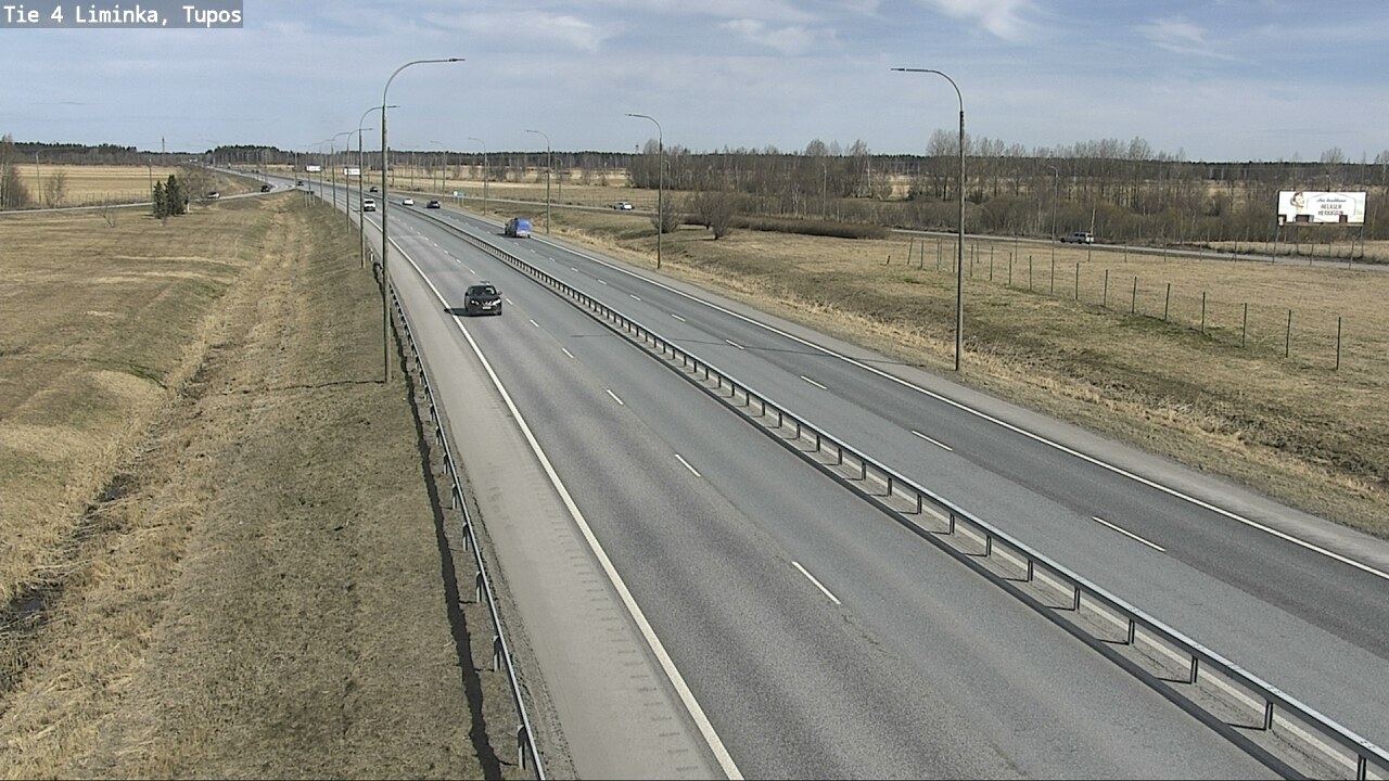 Weather Camera Image Väg 4 Limingo, Tupos, Liminka, Pohjois-Pohjanmaa