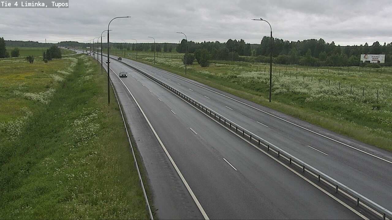 Weather Camera Image Väg 4 Limingo, Tupos, Liminka, Pohjois-Pohjanmaa