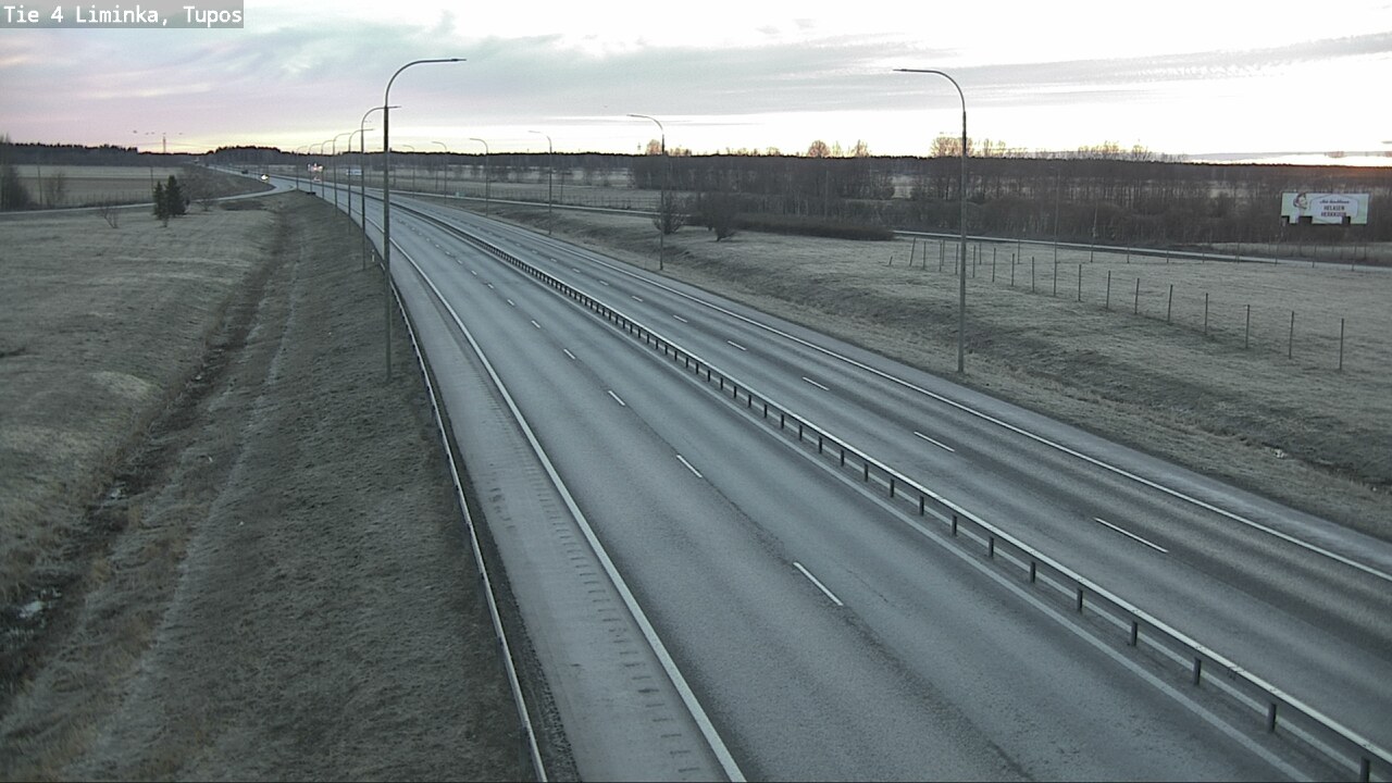 Weather Camera Image Väg 4 Limingo, Tupos, Liminka, Pohjois-Pohjanmaa