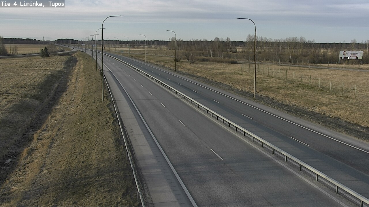 Weather Camera Image Väg 4 Limingo, Tupos, Liminka, Pohjois-Pohjanmaa