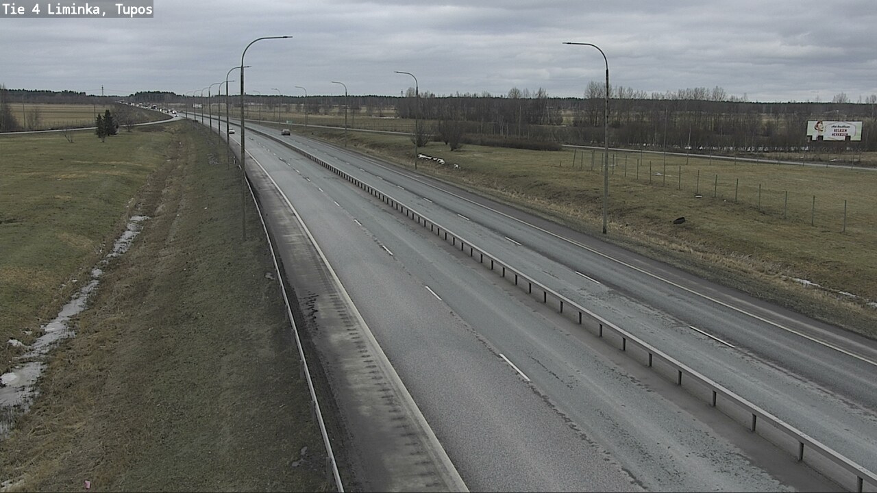 Weather Camera Image Road 4 Liminka, Tupos, Liminka, Pohjois-Pohjanmaa
