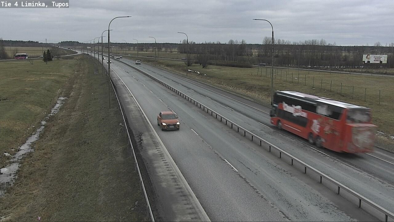 Weather Camera Image Road 4 Liminka, Tupos, Liminka, Pohjois-Pohjanmaa