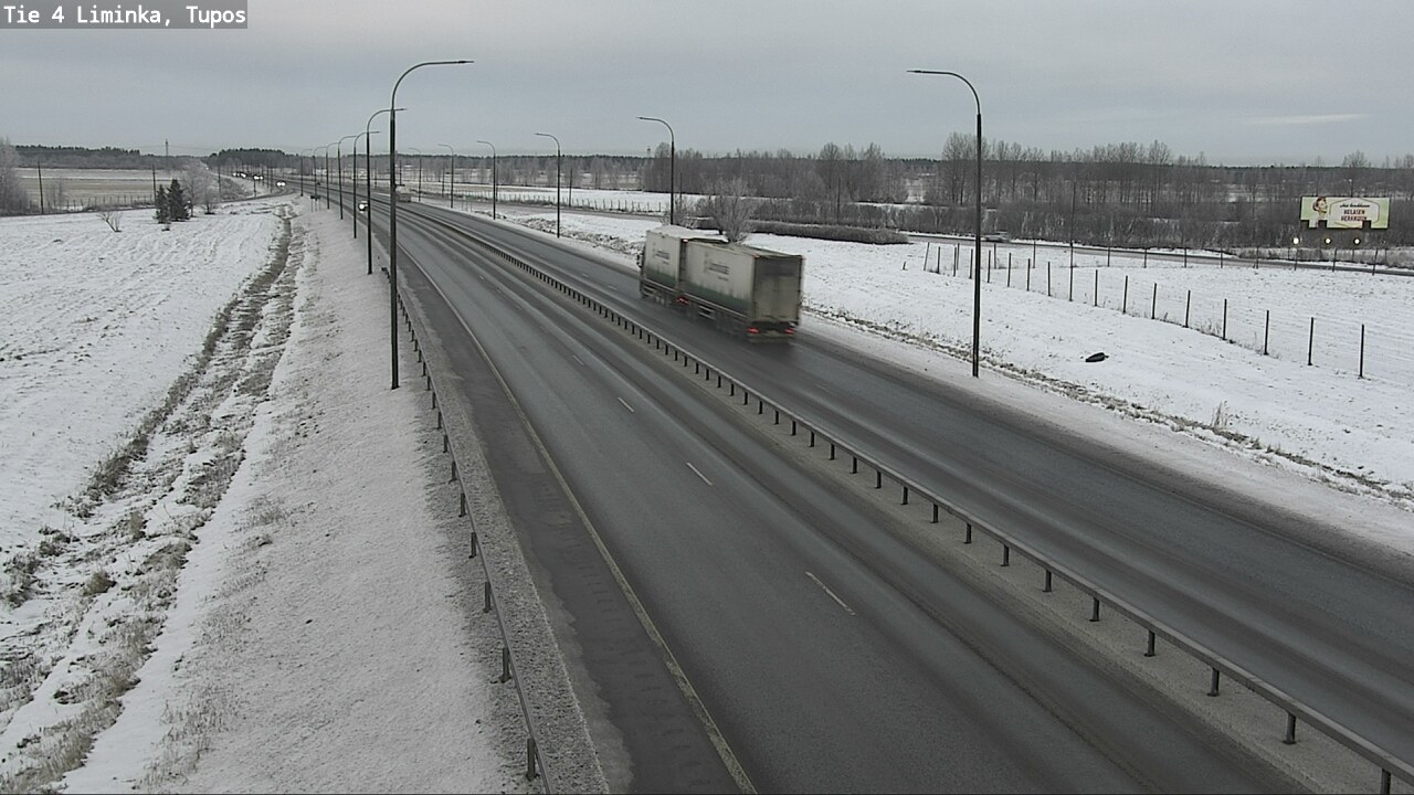 Weather Camera Image Road 4 Liminka, Tupos, Liminka, Pohjois-Pohjanmaa