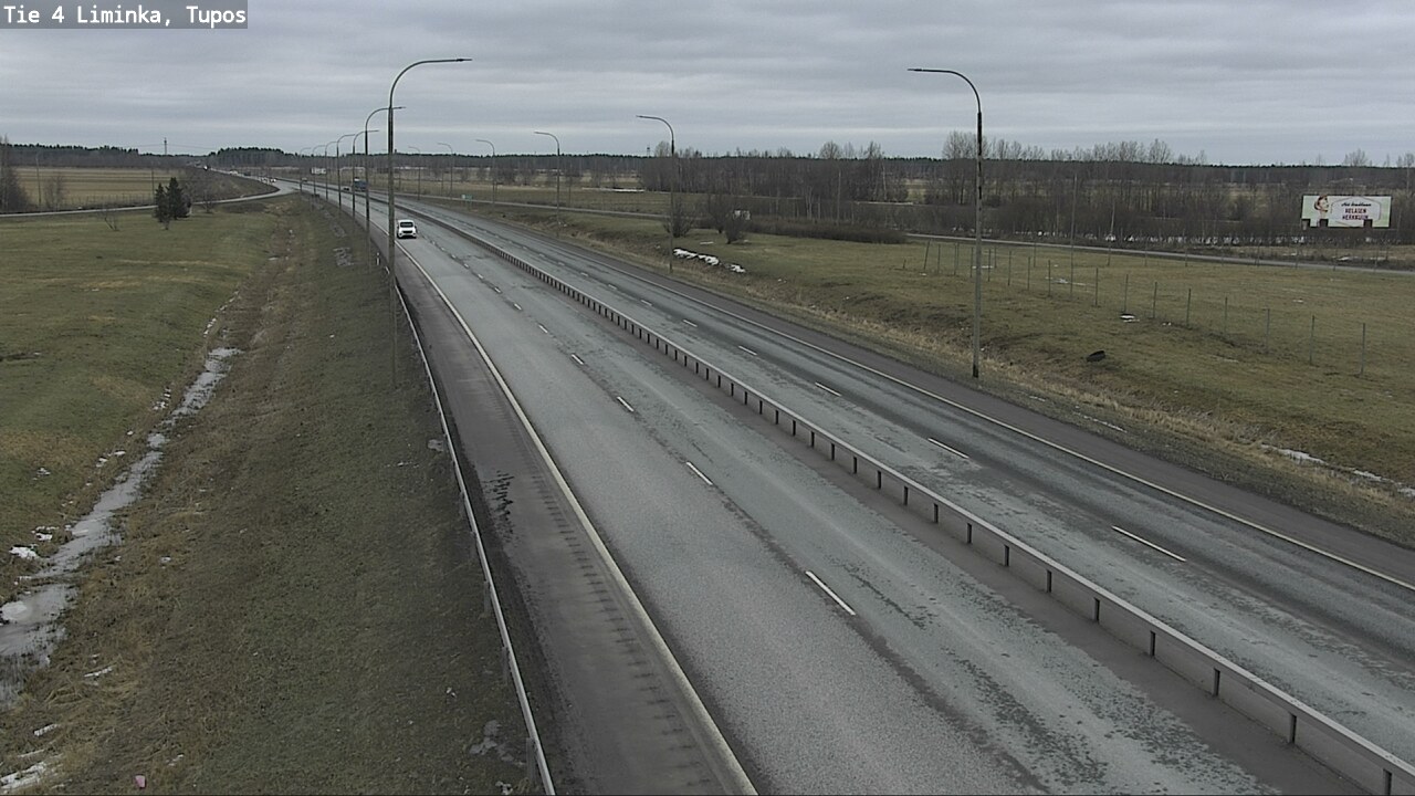 Weather Camera Image Road 4 Liminka, Tupos, Liminka, Pohjois-Pohjanmaa