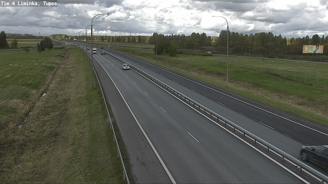 Weather Camera Image Väg 4 Limingo, Tupos, Liminka, Pohjois-Pohjanmaa